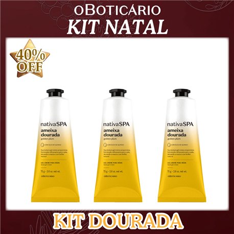 O Boticario Natal KIT DOURADA