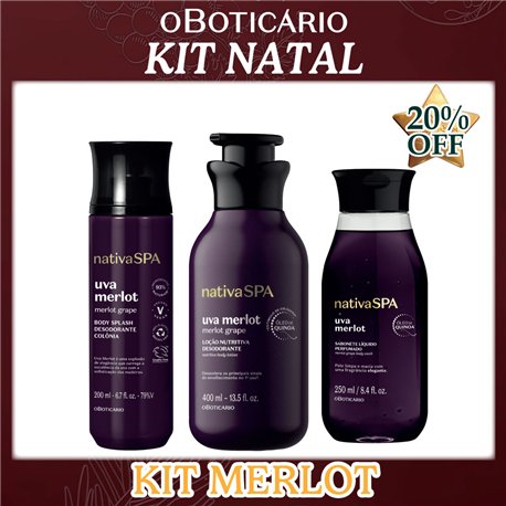 O Boticario Natal KIT MERLOT
